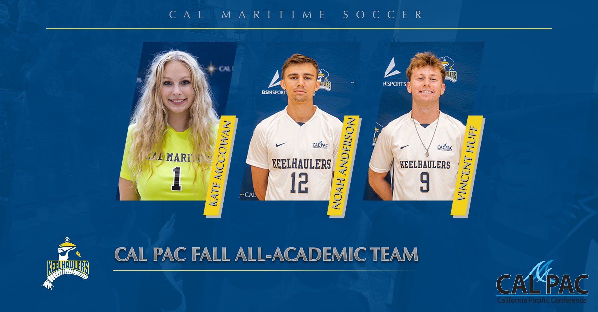 Cal Pac&rsquo;s Fall All-Academic Team includes trio of Keelhaulers