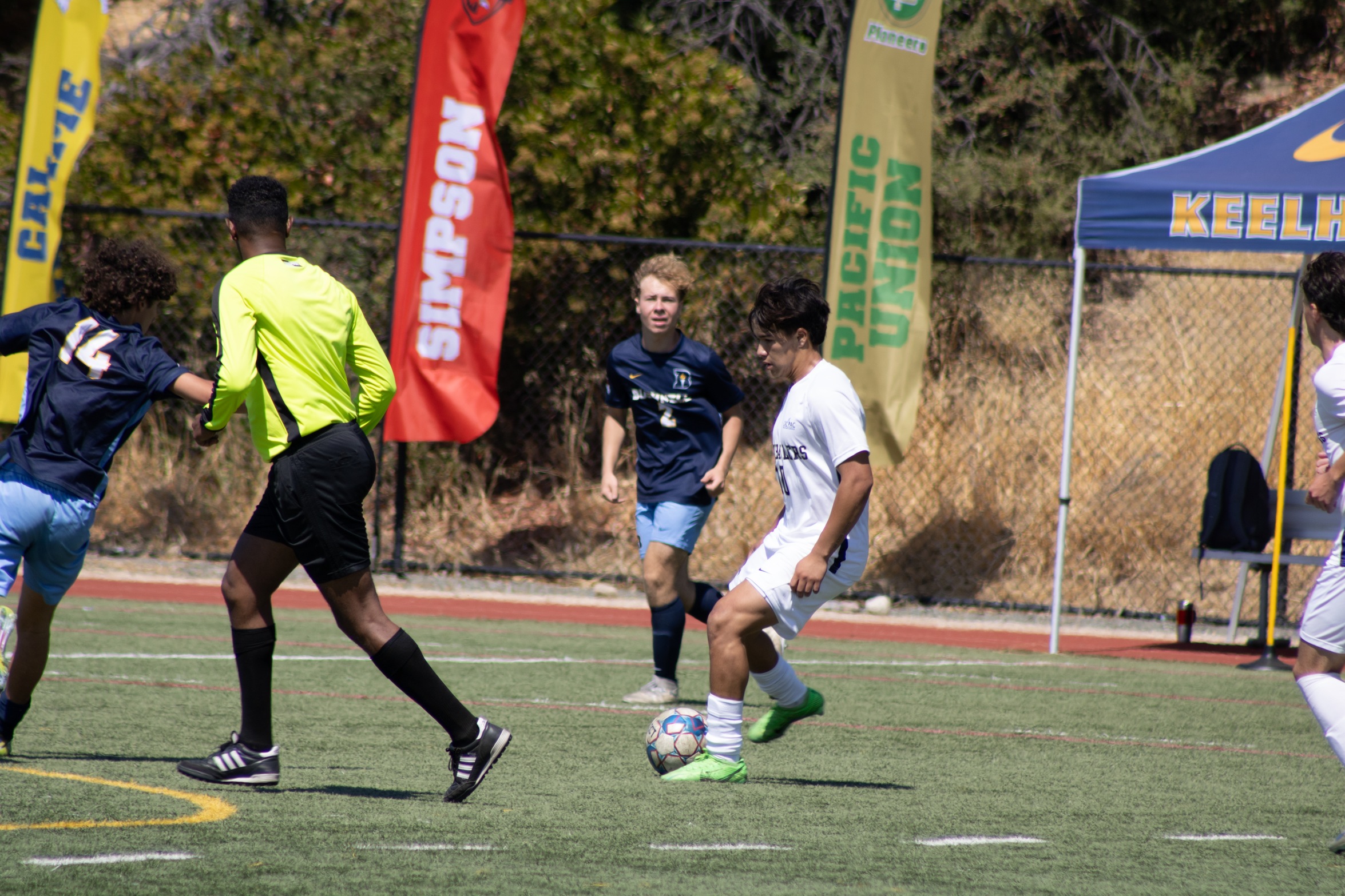Cal Maritime and Simpson split season series