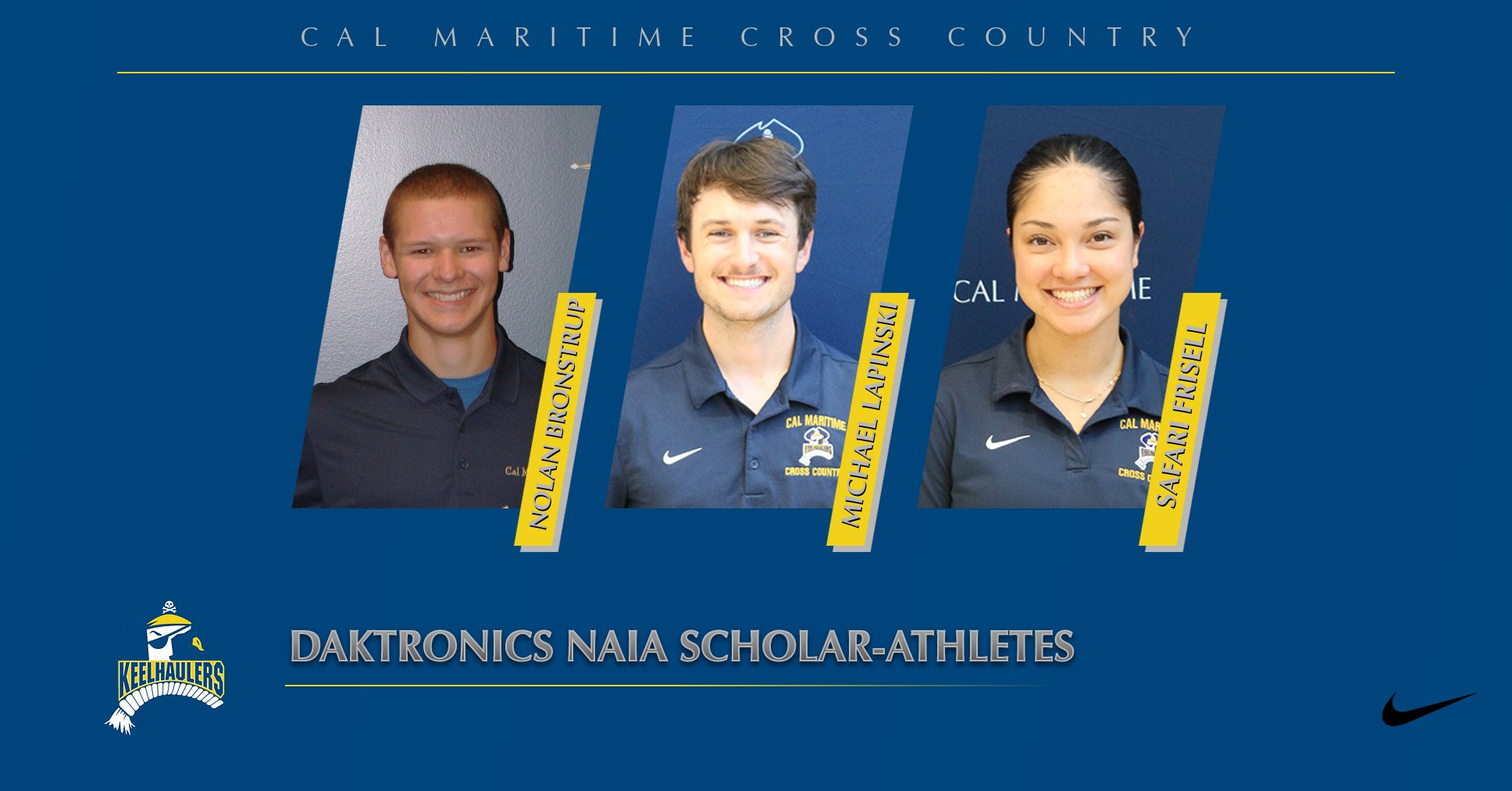 Three cadet-athletes earn Daktronics NAIA Cross Country Scholar-Athlete distinction